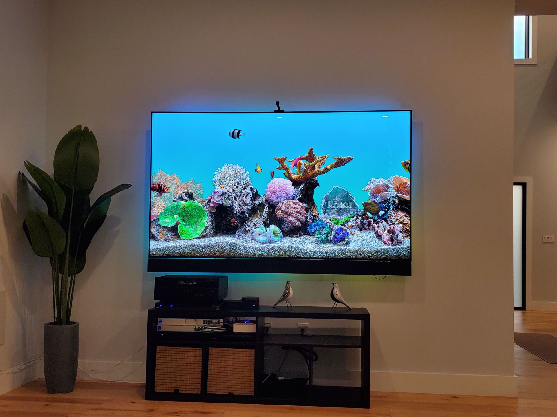 Living room TV and audio system