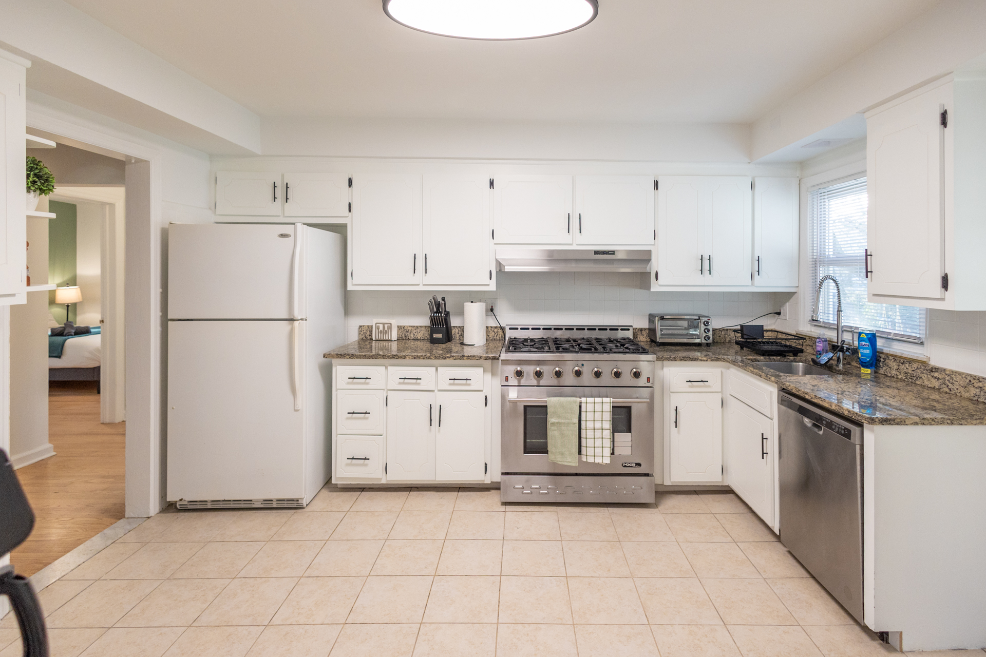 Well-appointed kitchen with everything needed for long-term stays.